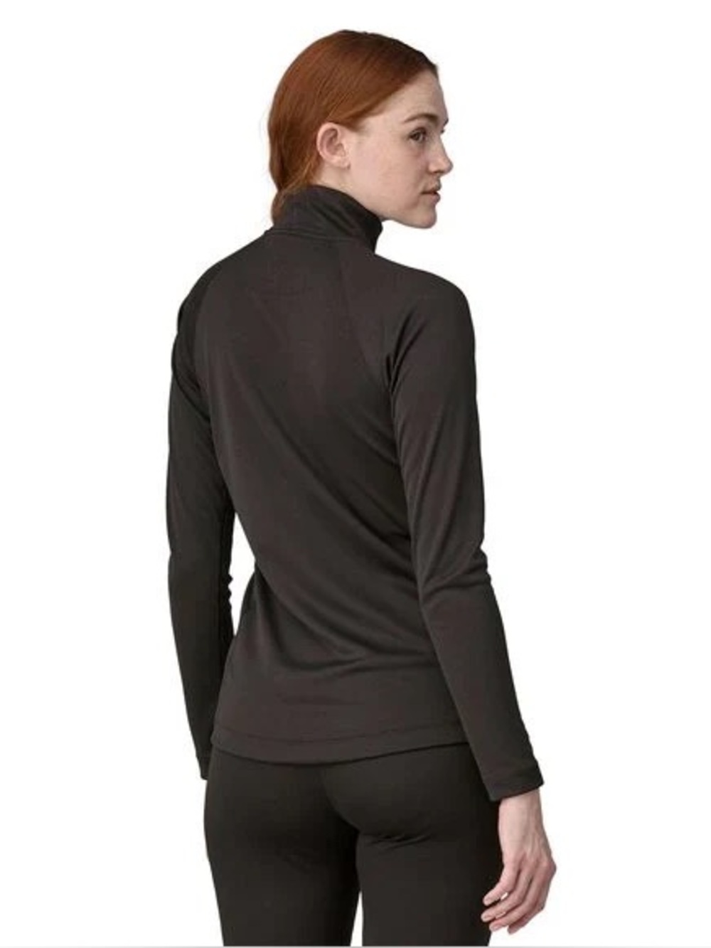 Patagonia Women's Capilene Zip-Neck Style #44450 Black Color Size XL
